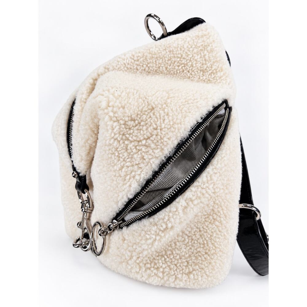 Rebecca Minkoff Shearling & Leather Backpack - Picture 9 of 11